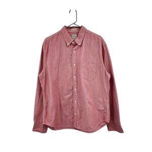 J. Crew Men's 100% Cotton Stripes Untucked Slim Pocket Shirt - XL